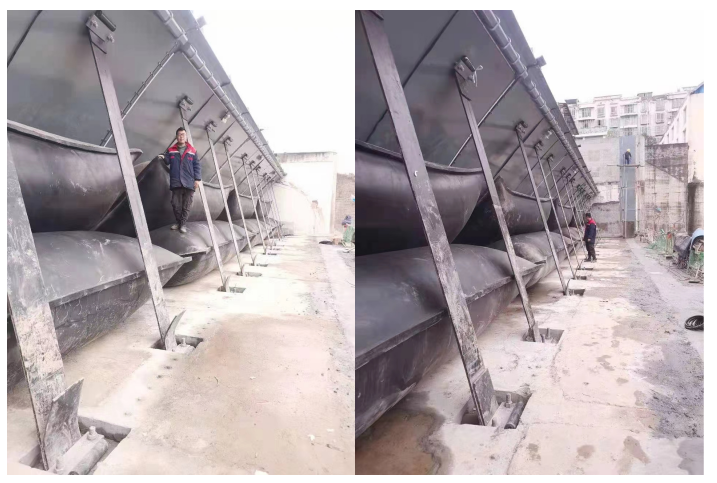 中国大英县盾构式河流坝