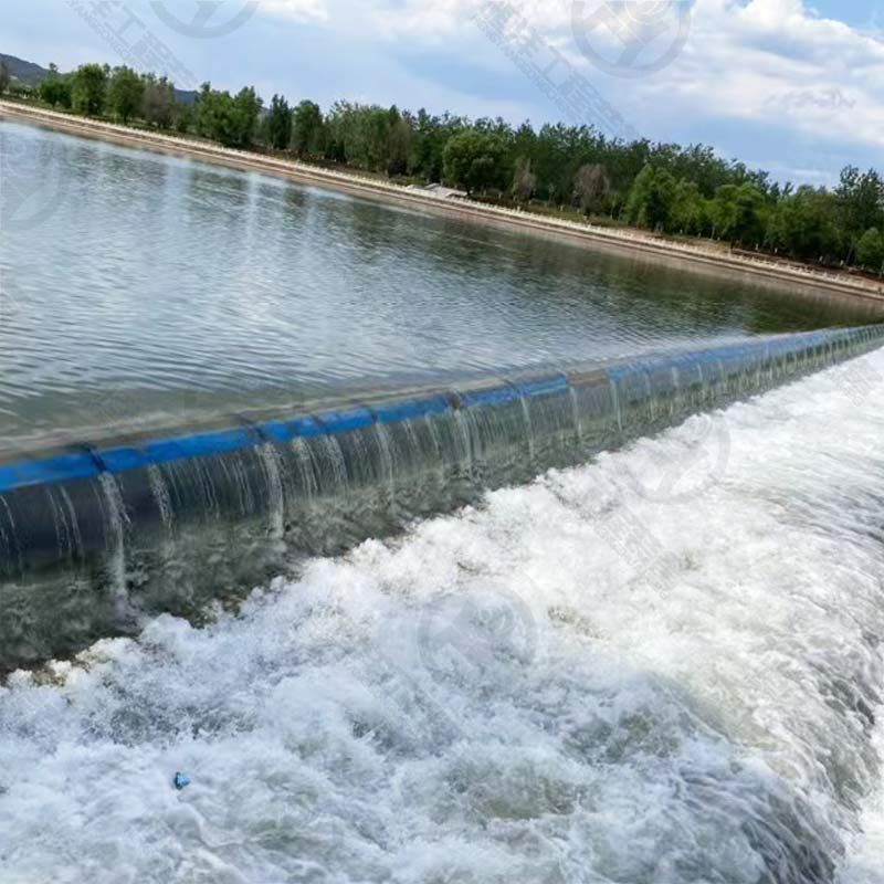 Pneumatic Shield Type River Dam